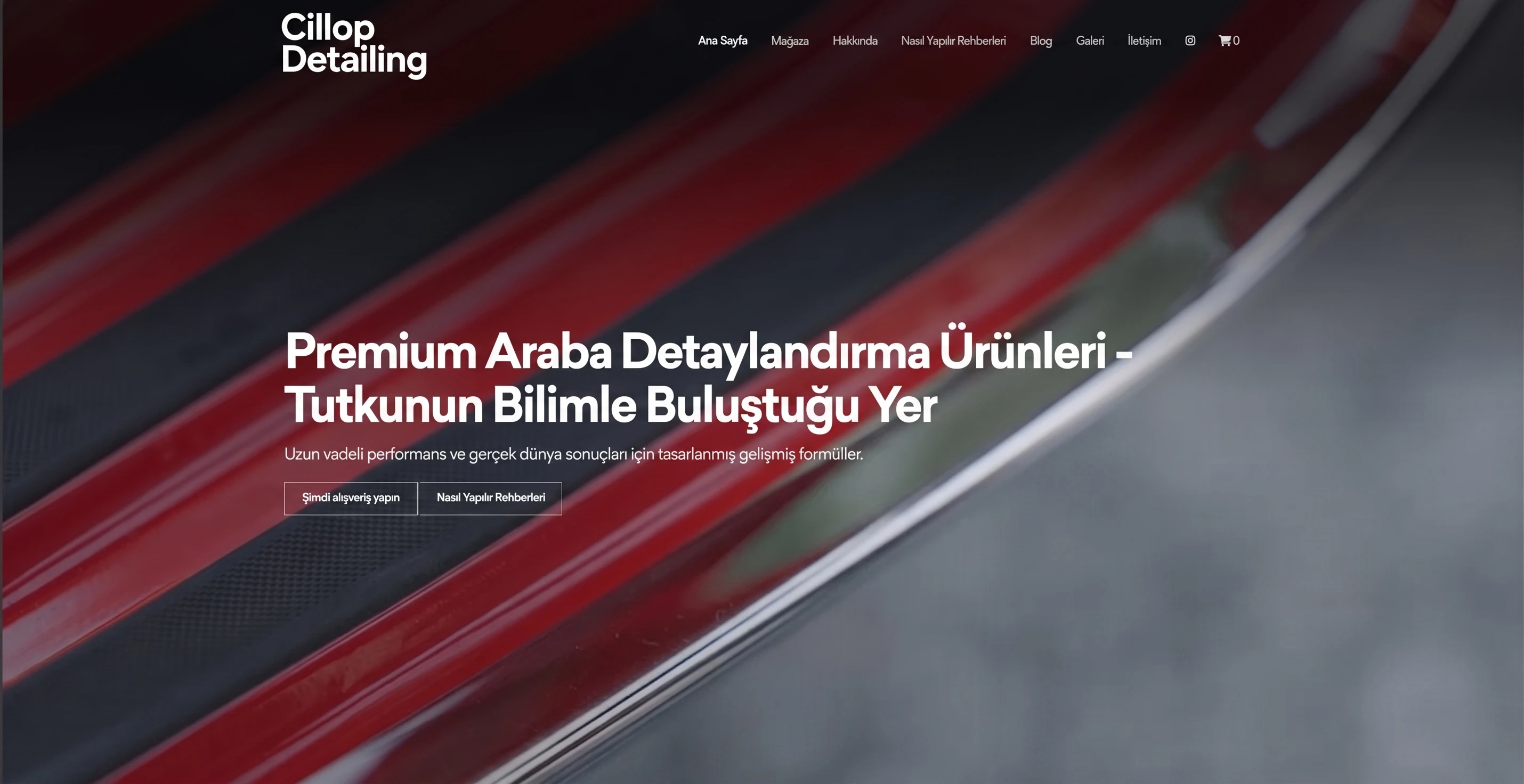 Araç Aksesuar & Detay Web Tasarımı