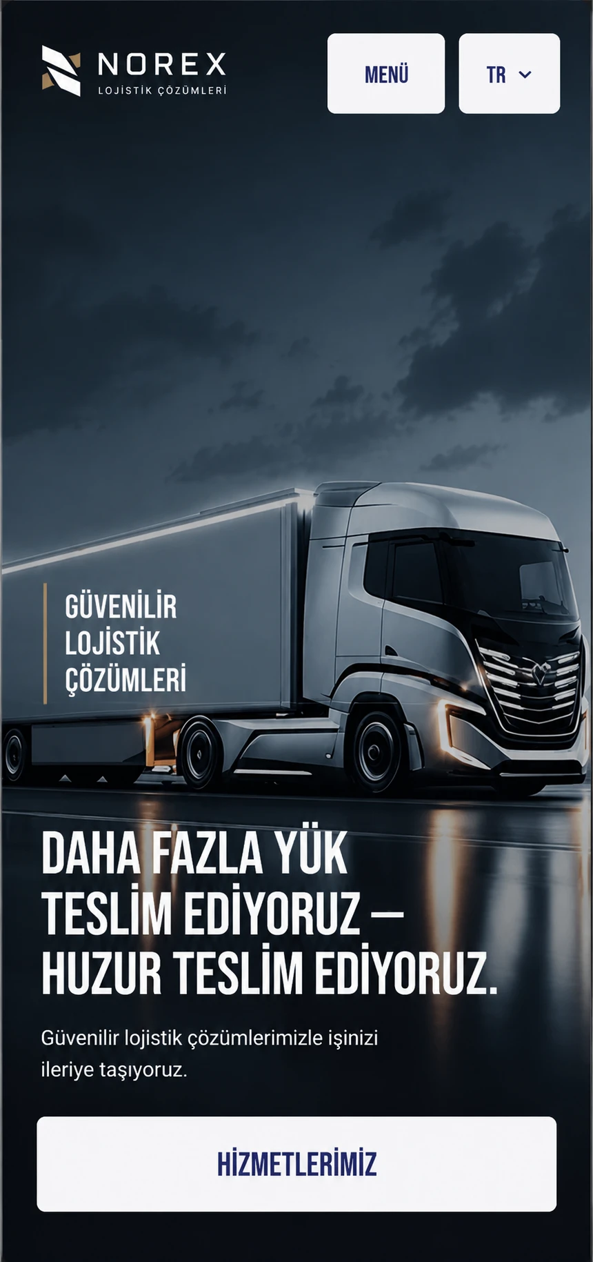 Lojistik mobil görünüm